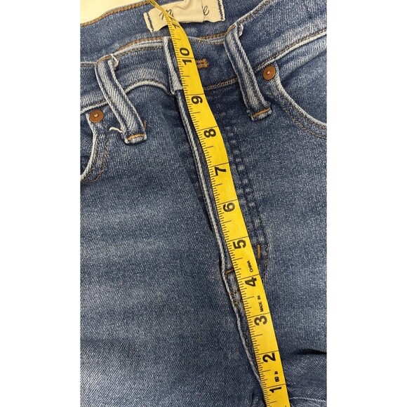Madewell Stovepipe Jeans Size 26 Blue Straight Leg Stretch Denim High Rise NF121 - Picture 10 of 12